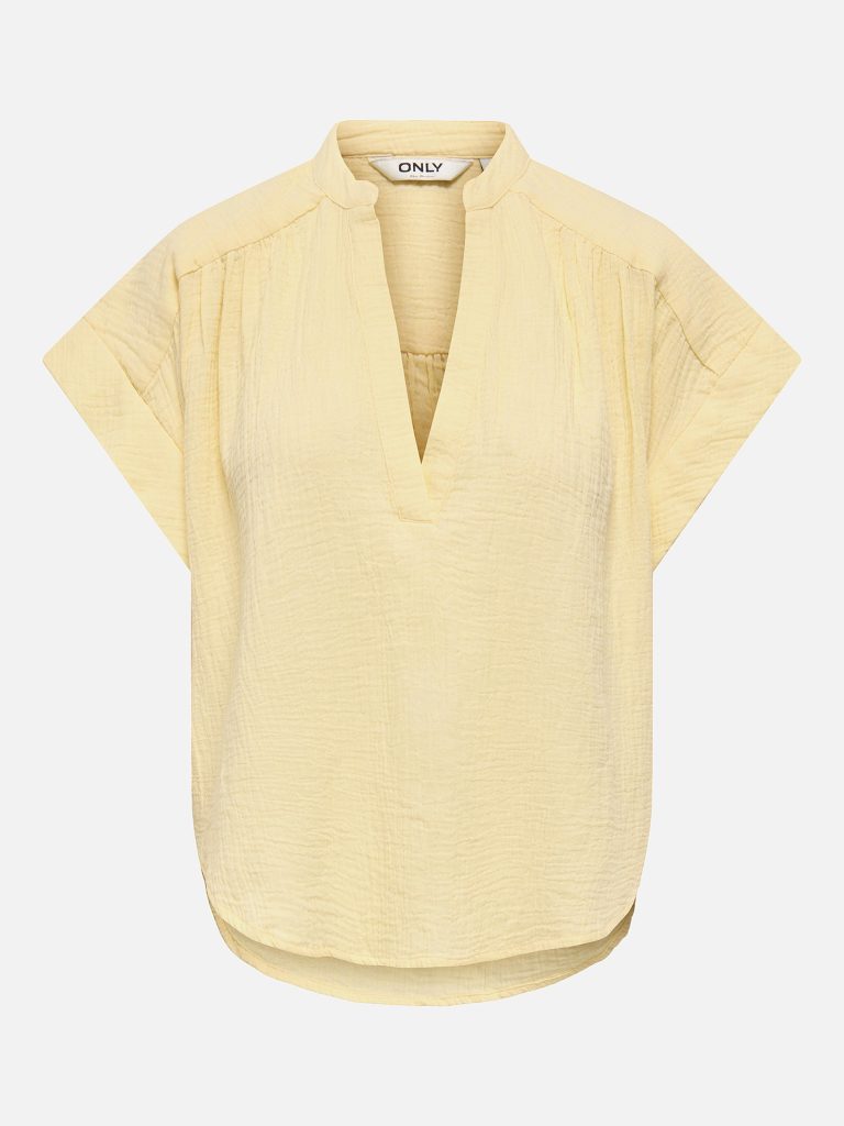 ONLHILDREW SS VNECK TOP SUNLIGHT