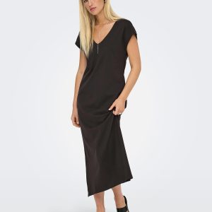 ONLMARA SS DRESS JRS CHOCOLATE TORTE - Image 4
