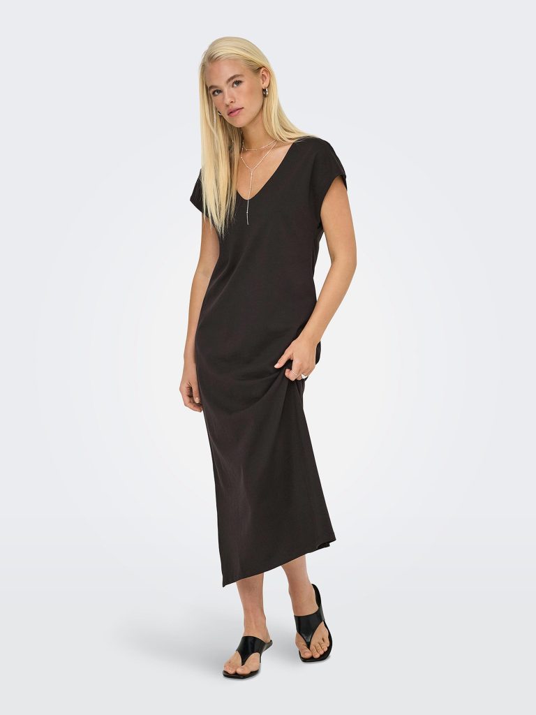 ONLMARA SS DRESS JRS CHOCOLATE TORTE