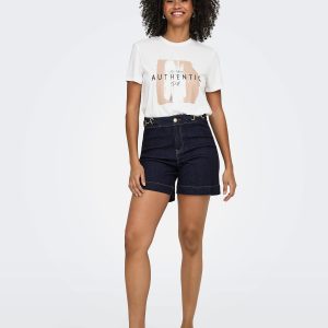 ONLMADISON HW BUCKLE DNM SHORTS – Image 3