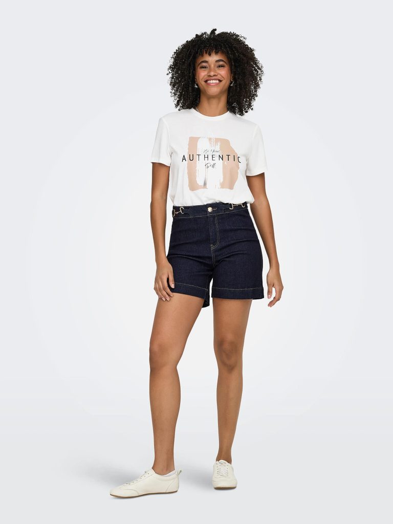ONLMADISON HW BUCKLE DNM SHORTS