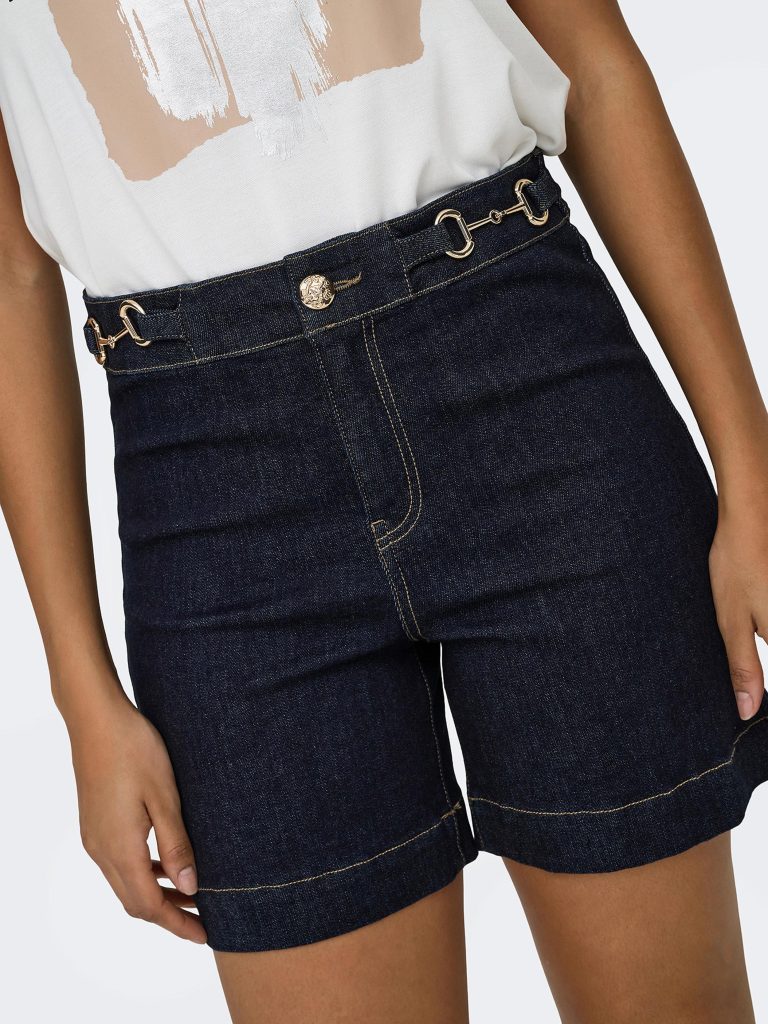 ONLMADISON HW BUCKLE DNM SHORTS