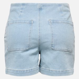 ONLMADELINE BUTTON HW SHORTS LIGHT BLUE DENIM – Image 2
