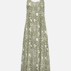 ONLNOVA LIFE VIS GIGI LONG DRESS VAPOUROUS GRAY – Image 1