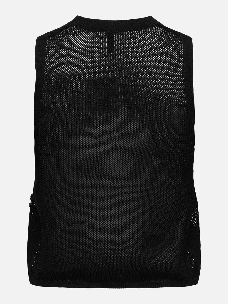 ONLIVY SL PEARL ONECK TOP BLACK PEARLS