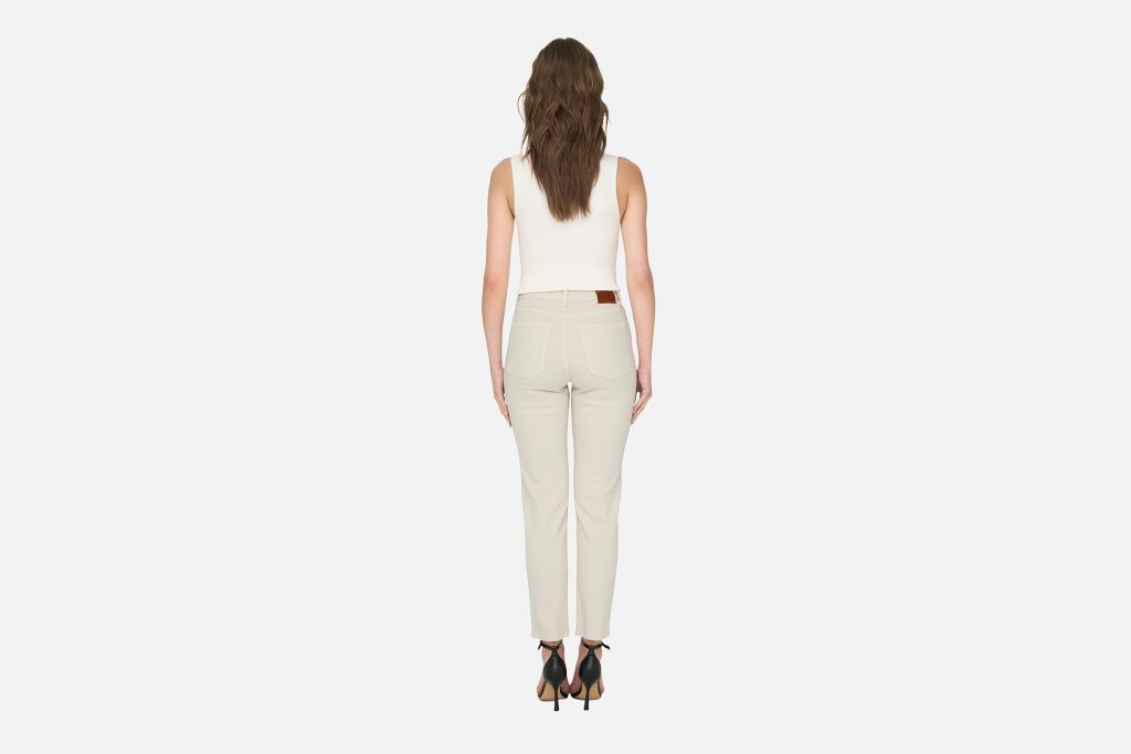 EMILY HW DENIM ECRU L30