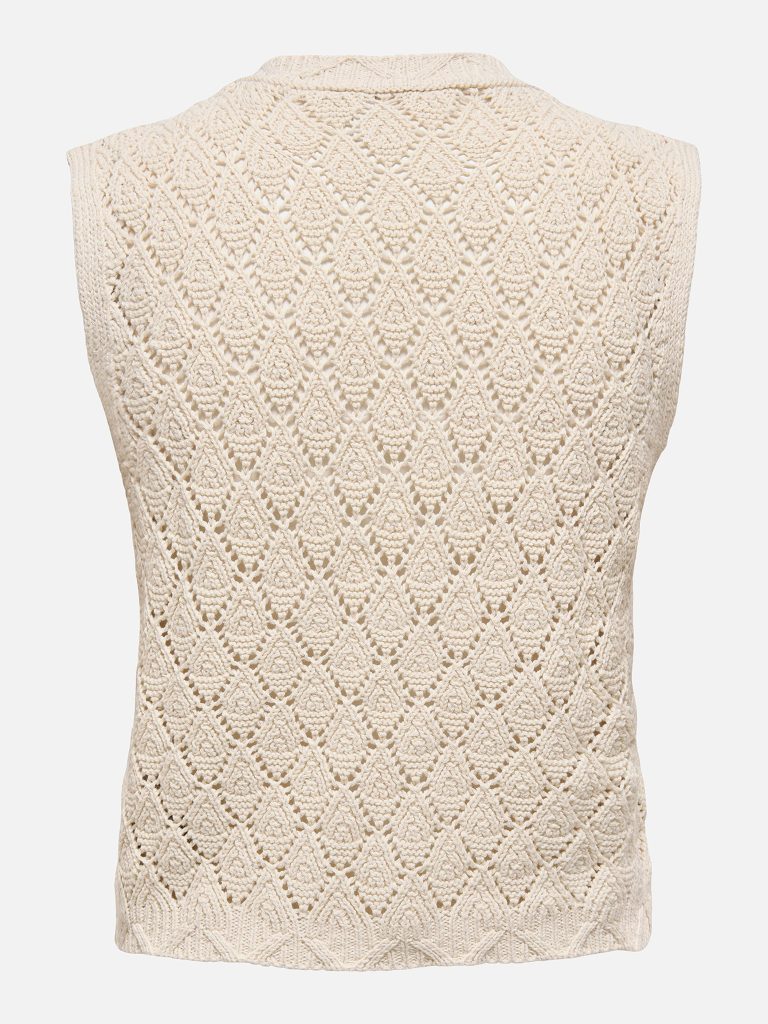 ONLCHILI SL STRING VEST KNT ECRU