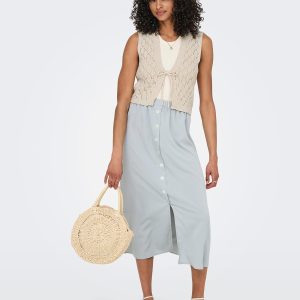 ONLCHILI SL STRING VEST KNT ECRU – Image 3