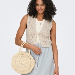 ONLCHILI SL STRING VEST KNT ECRU – Image 4