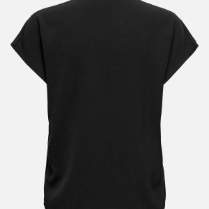JDYLION LIFE SS TOP WVN NOOS BLACK – Image 2
