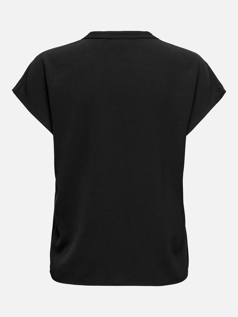 JDYLION LIFE SS TOP WVN NOOS BLACK
