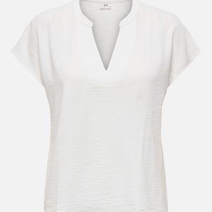 JDYLION LIFE SS TOP WVN NOOS CLOUD DANCER - Image 1