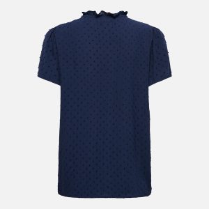 JDYLIMA LIFE SS TOP WVN NOOS BLACK IRIS – Image 2