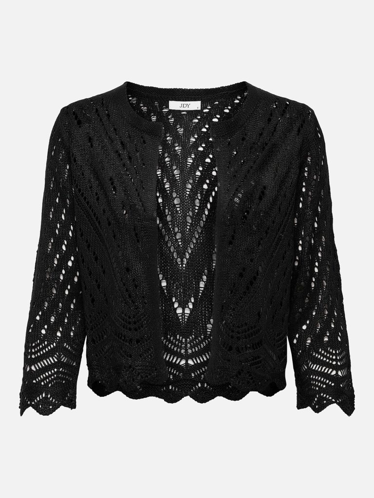 JDYSUN 34 CROPPED CARDIGAN KNT BLACK