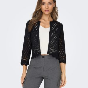 JDYSUN 34 CROPPED CARDIGAN KNT BLACK – Image 4