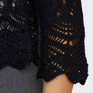 JDYSUN 34 CROPPED CARDIGAN KNT BLACK – Image 5