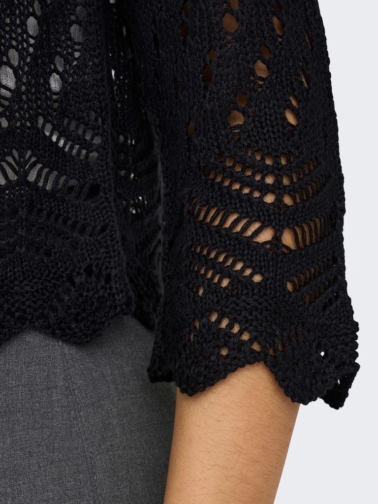 JDYSUN 34 CROPPED CARDIGAN KNT BLACK