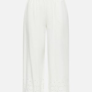 JDYMARINA HW EMB ANKLE PANT CLOUD DANCER – Image 1