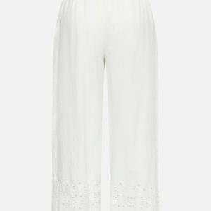 JDYMARINA HW EMB ANKLE PANT CLOUD DANCER – Image 2