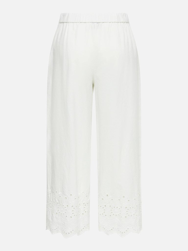 JDYMARINA HW EMB ANKLE PANT CLOUD DANCER
