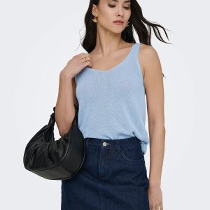 JDYSHINE LIFE SL TOP KNT POWDER BLUE – Image 4