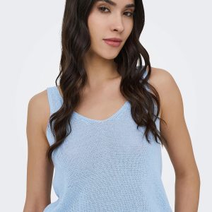 JDYSHINE LIFE SL TOP KNT POWDER BLUE – Image 6