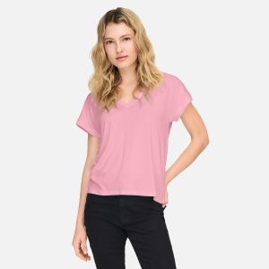 FREE LIFE VNECK LACE ROMANCE ROSE – Image 1