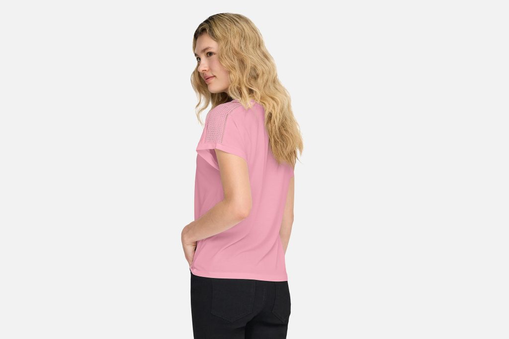 FREE LIFE VNECK LACE ROMANCE ROSE