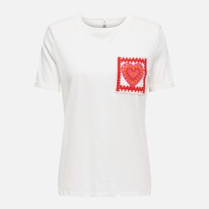 LUMA REG TEE CLOUD DANCER HEART – Image 1
