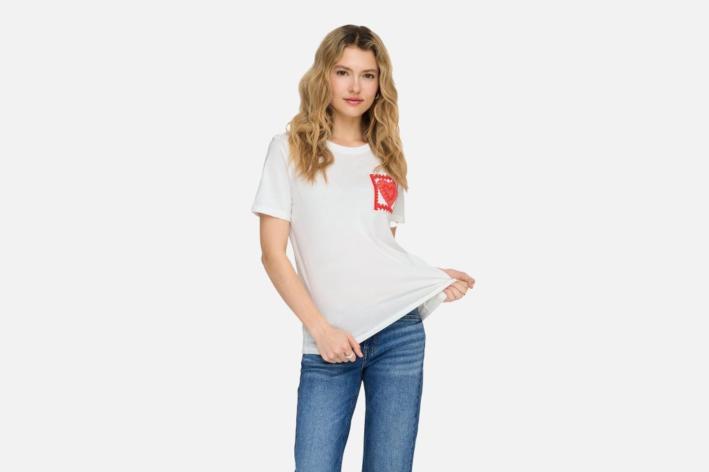 LUMA REG TEE CLOUD DANCER HEART