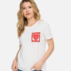 LUMA REG TEE CLOUD DANCER HEART – Image 5