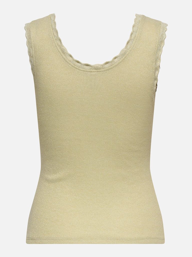ONLCARLA SL GLITTER TOP CS JRS GREEN LILY