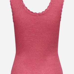 ONLCARLA SL GLITTER TOP CS JRS PINK YARROW – Image 2