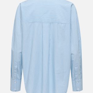 ONLSUVY LS EMB STRIPE SHIRT WVN SOFT CHAMBRAY – Image 2