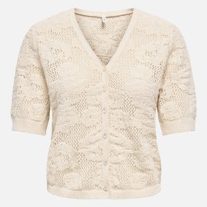 ONLCHLOE SS CADIGAN KNT ECRU - Image 1