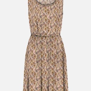 ONLNOVA LIFE VIS SL SARA DRESS DULL GOLD – Image 1