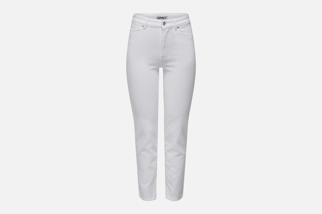 ONLEMILY STRETCH HW STR ANK DNM WHITE L32
