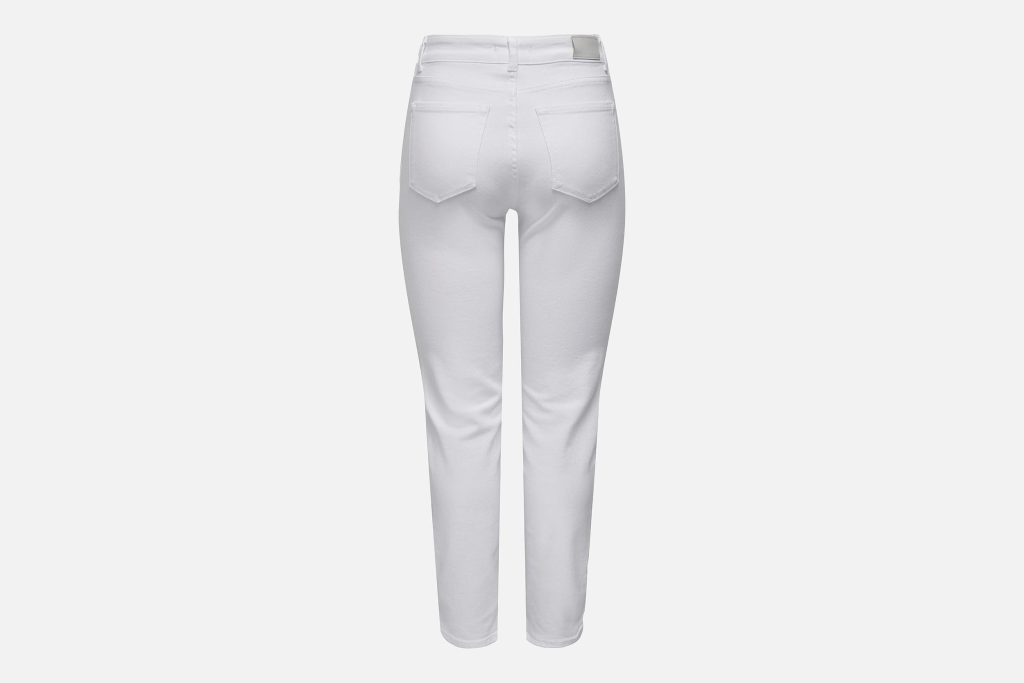 ONLEMILY STRETCH HW STR ANK DNM WHITE L32