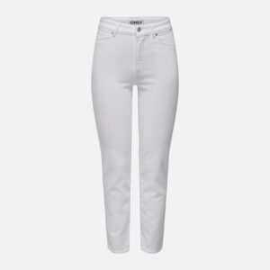 ONLEMILY STRETCH HW STR ANK DNM WHITE L30 – Image 1