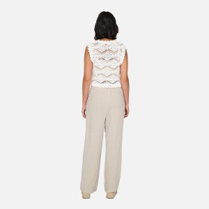 ONLSIESTA MW PULLUP LINEN BL PNT NOOS MOONBEAM - Image 5