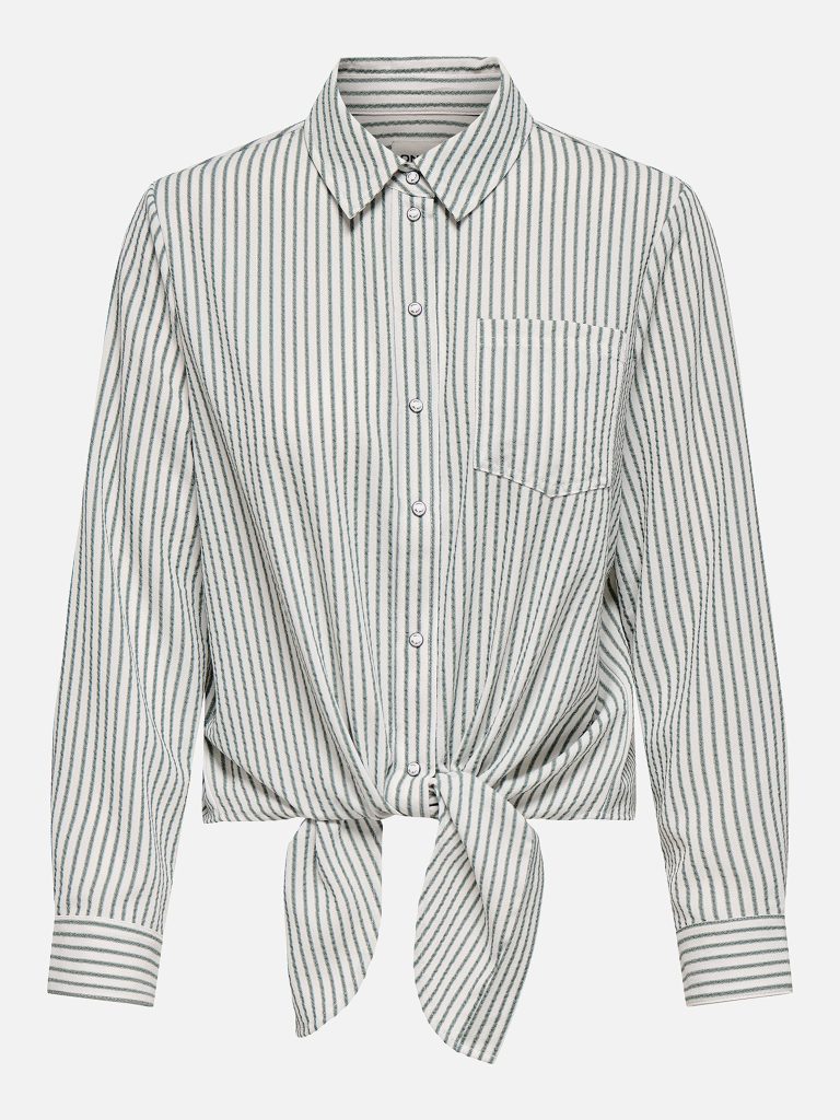 ONLLECEY LS KNOT SHIRT NOOS CLOUD DANCER