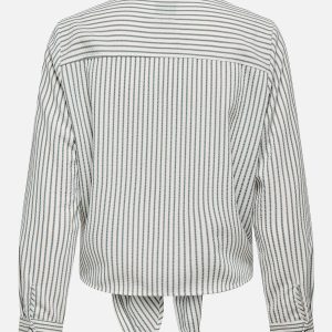 ONLLECEY LS KNOT SHIRT NOOS CLOUD DANCER – Image 2