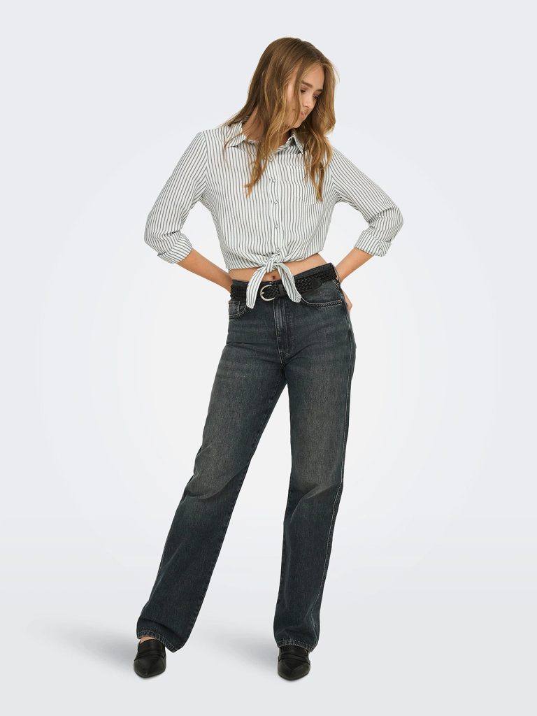 ONLLECEY LS KNOT SHIRT NOOS CLOUD DANCER