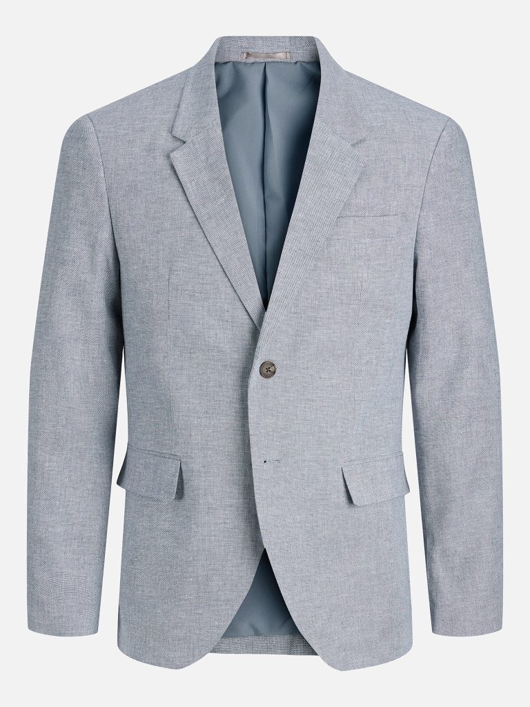 JPRMARTIN SUMMER BLZ LINEN BLEND FADED DENIM