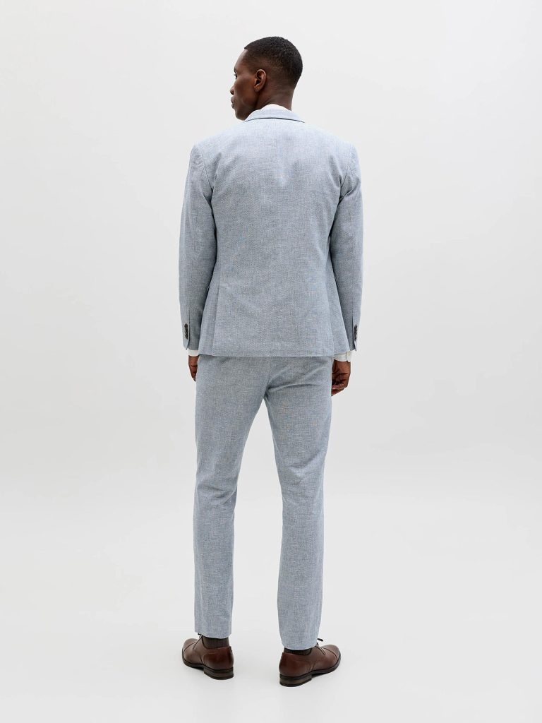 JPRMARTIN SUMMER BLZ LINEN BLEND FADED DENIM