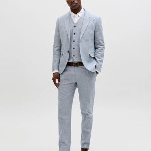 JPRMARTIN SUMMER BLZ LINEN BLEND FADED DENIM – Image 3