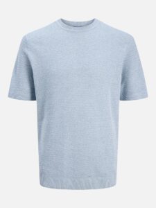 JPRBLURILEY KNIT CREW NECK SS SN ASHLEY BLUE