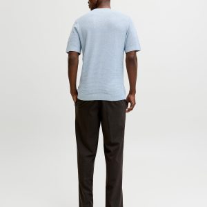 JPRBLURILEY KNIT CREW NECK  SS SN ASHLEY BLUE – Image 2