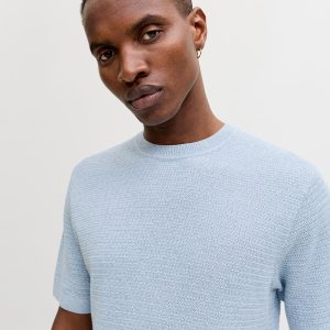 JPRBLURILEY KNIT CREW NECK  SS SN ASHLEY BLUE – Image 4