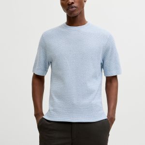 JPRBLURILEY KNIT CREW NECK  SS SN ASHLEY BLUE – Image 5